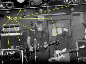 Pick locations on stage